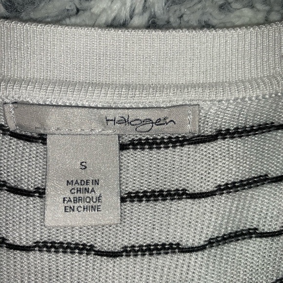 Halogen Black & White Striped Cardigan - Picture 4 of 4